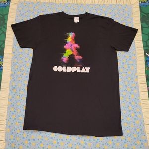💎 Coldplay 🎵 Concert Tour Shirt 🔥 Large Vintage 🎹 Cold Play ▶️ ✨️ 👌 Band